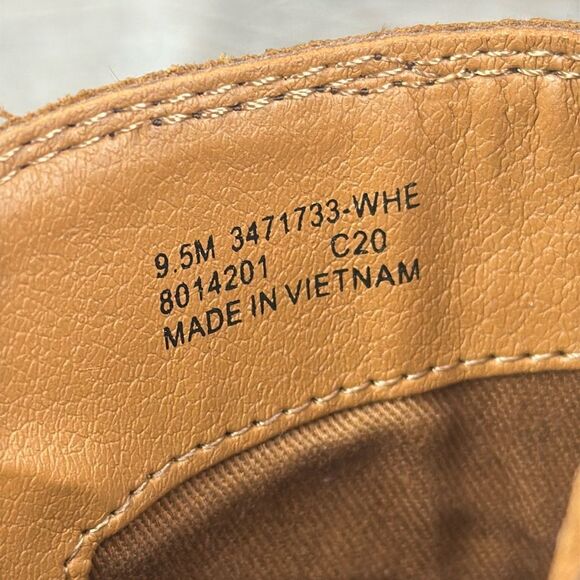 Frye Judith Double Zip Wheat Tan Leather Women’s Sz 9.5M Heeled Ankle Boots - Picture 6 of 11